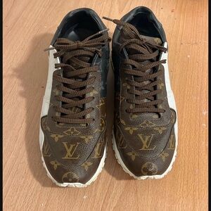 Louis Vuitton Monogram Brown and White Sneakers
